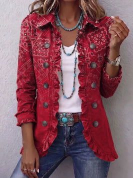 Veste Blazer Vara à Volants